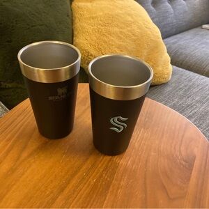 Stanley Kraken Black and Silver Drink Tumblers